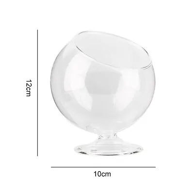 £10.96 • Buy Bedroom Clear Round Shape Glass Aquarium Fish Bowl Fish Tank Plant Vase IE