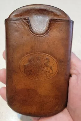 Vintage Leather Cigar Case Leather London Make - 5x3 Inches • $75