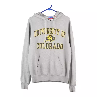 Colorado University Champion College Hoodie - Medium Grey Cotton Blend • £22.29