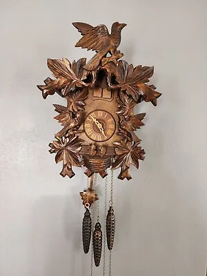 Cuckoo Clock Wooden Romance Edelweiss R. Rodgers 6307 Swiss Made - Works • $250