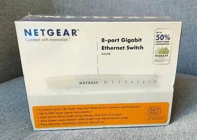 Netgear GS608 8 Port Ethernet Switch • $60