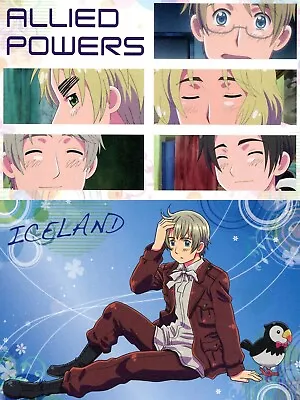 2 Pcs Postcard Hetalia Axis Powers Anime USA France Russia UK China Iceland • $6.99