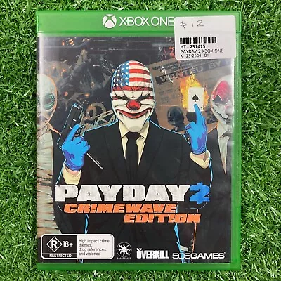 PayDay 2: Crimewave Edition - Xbox One Game In Case With Manual • $12