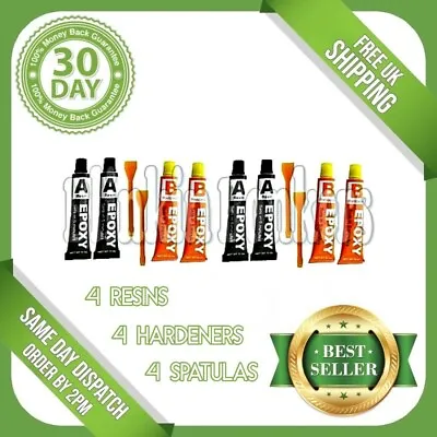 8 Pack Epoxy Glue Adhesive Kit Repair Mend Metal Ceramic Rubber Glass Plastic • $8.31