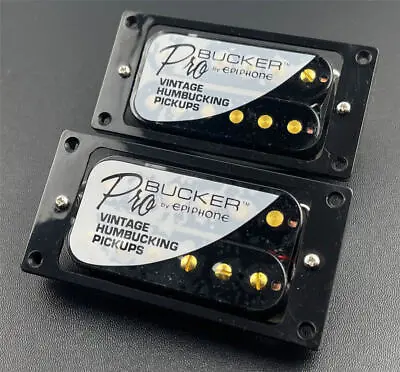 EPIPHONE Black Gold Zebra Pro Alnico Classic Probucker Humbucker Pickups USASHIP • $35.90