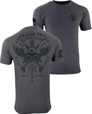 Howitzer Style Men's T-Shirt CHRIS KYLE CIRCLE SHIELD Military Grunt MFG • $23.95