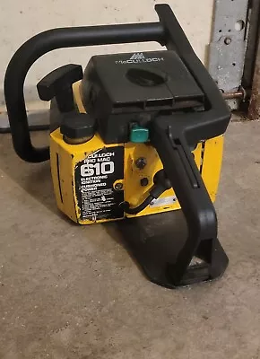 FOR PARTS OR REPAIR- McCULLOCH Pro Mac 610 CHAINSAW POWER HEAD FIRES • $90