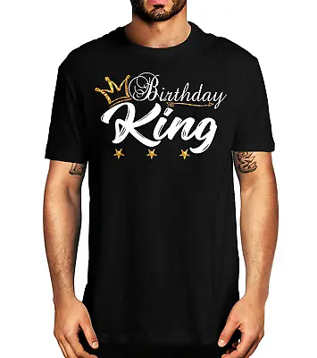 $15.99 • Buy Birthday King Gold Crown Shirt For Boys And Men T-Shirt, Birthday Gift T-shirt