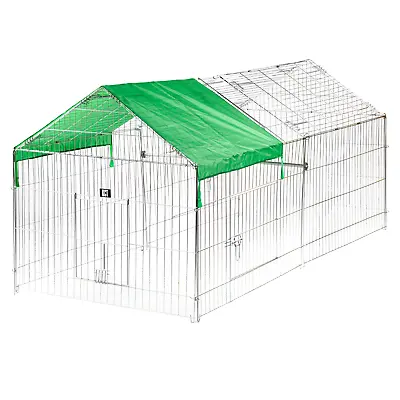 £71.95 • Buy Kct Extra Large Apex Roof Pet Playpen Enclosure Outdoor Metal Run Chicken Fence