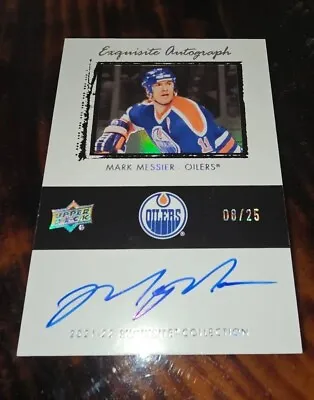 2021-22 Exquisite Mark Messier /25 Auto Upper Deck Goodwin Rookie Holo Foil Rare • $199