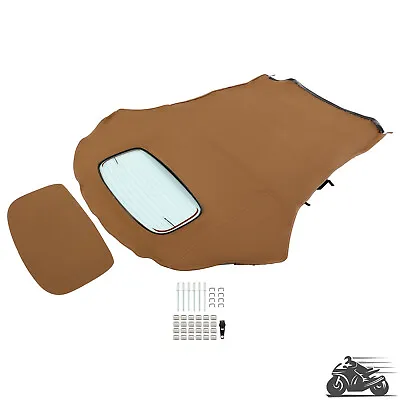 Convertible Soft Top W/ Heated Glass Window Tan For Volkswagen Beetle 2003-2010 • $350