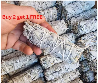 White Sage Smudge Stick 4  Native American Smudge Stick Vegan Buy 2 Get 1 FREE • £5.99