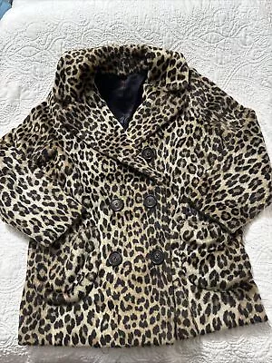 Vintage 1960's Faux Leopard Coat • $99.99