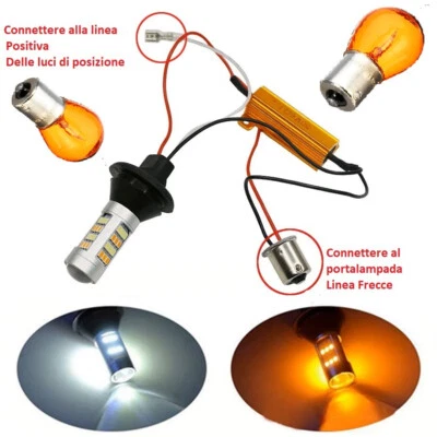 LUCE Targa Barracuda Coppia Luci Retromarcia LED 84 Per Alfa Romeo Giulietta - P21W BA15S, 6000K, No Error, Plug &amp; Play Lampadine LED P21W 84 LED 6000K