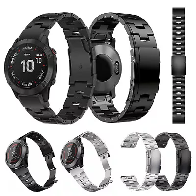 For Garmin Fenix 7 7X Pro Sapphire 6 6X 5 5X Plus 3HR Titanium Watch Band Strap • $38.99