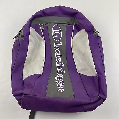 Louisville Slugger Backpack/Stick Bag Purple Gray Fits Bats Helmet • $14.75