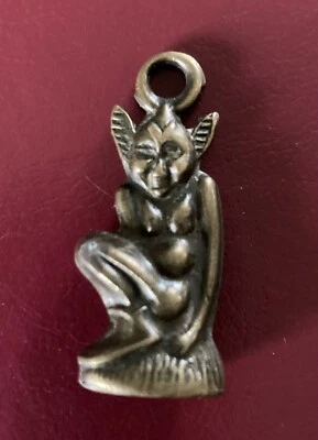 £20 • Buy Vintage Brass Cornish Pixie Charm, Pendant. Piskie. Lands End.