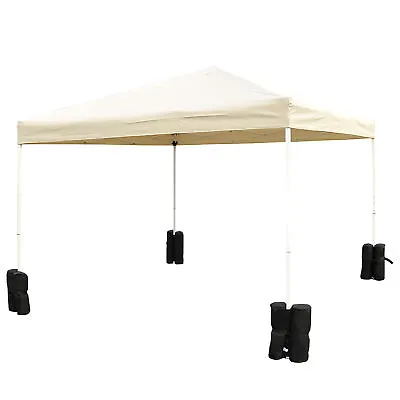 Outsunny 4pcs Gazebo Weight Sand Bags Leg Weights Marquee Tent Canopy Base • £20.99