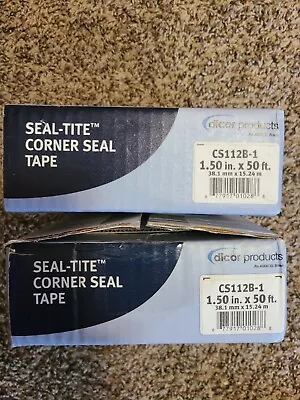 Dicor CS112B-1 Seal-Tite Corner Seal Tape - 1.5  X 50' 1.5  X 50' -Lot Of 2 -NEW • $39.99