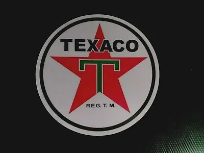 VINTAGE TEXACO Gas & Oil Classic *STICKER* 6.90  Circle Colors Are Perfect AAA+. • $8