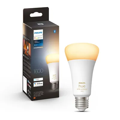 $82 • Buy Philips Hue White Ambiance Home Light Bulb/Globe 15W A67 E27 W /Bluetooth 1521LM