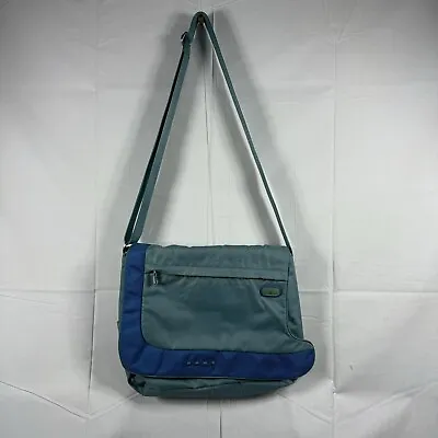 Tumi T-Tech Nylon Canvas Messenger Crossbody Shoulder Bag Turquoise Vintage Rare • $79.99