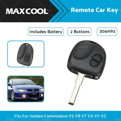 $53.99 • Buy Fits For Holden Commodore VS VR VT VX VY VZ Remote Car Key With Chip 2 Buttons