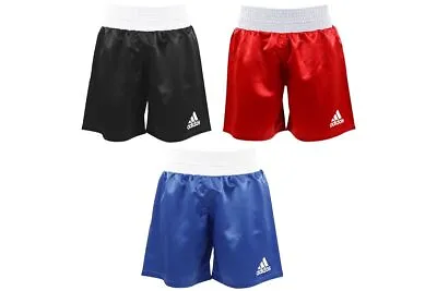 £13.99 • Buy Adidas Multi Boxing Satin Shorts Elasticated Waist 