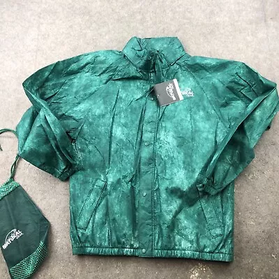 Natural Gear Jacket Mens Large Ultralight Rain 100% Waterproof Green Camo NEW • $19.42