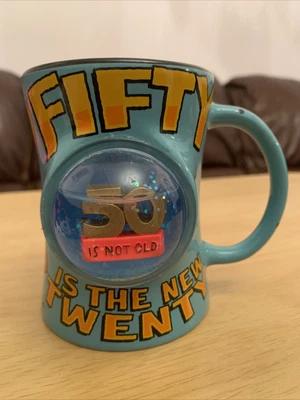 £2.50 • Buy 50 Th Birthday Cup Fifty Is The New Twenty Logo 3d Mug Xpressions Gift Co. 2008