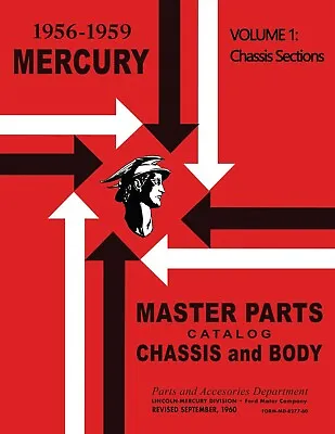 1956 - 1959 Mercury Master Parts Catalog • $91.75