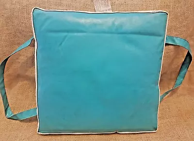 Vintage Buoyant Boat Cushion Life-Line Turquoise Blue • $42
