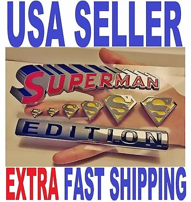 SUPERMAN Edition Emblem Hero Truck Decal SIGN Bumper Letters FIT ALL MODELS • $25.90