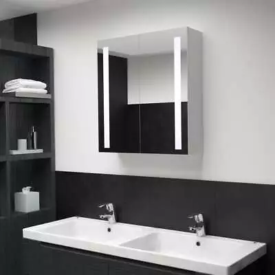 LED Lights Bathroom Mirror Cabinet Shaving Vanity Medicine Storage 60x62cm • $180.75