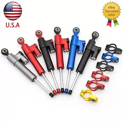 CNC Steering Damper Stabilizer For GSXR600 GSXR750 GSXR1000 GSXR1300 GSXS1000 • $37.99