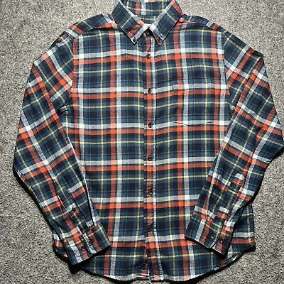 Goodfellow Men's Shirt Med. Flannel Plaid Button Down Long Sleeves • $15