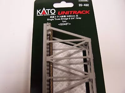 N SCALE Track Kato 20-432 Gray Bridge - Lot P82 • $16