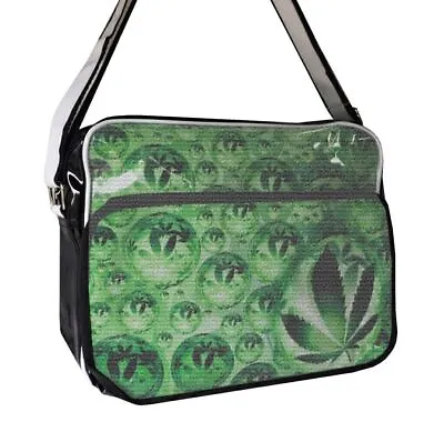 Cannabis Bag Ganja Weed Hip Hop Postman School Laptop Carry Messenger Pb22 • £12.99