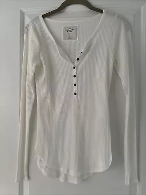 Abercrombie And Fitch Ladies Long Sleeved Henley Style T Shirt  • £6