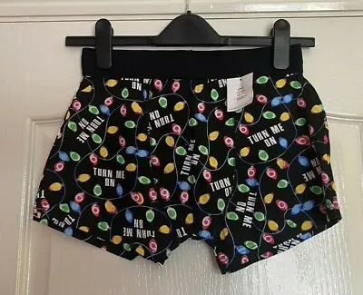 Christmas Fairy Light Design Stretch Trunk Pants  ~ Turn Me On ~ Size S • £3.50