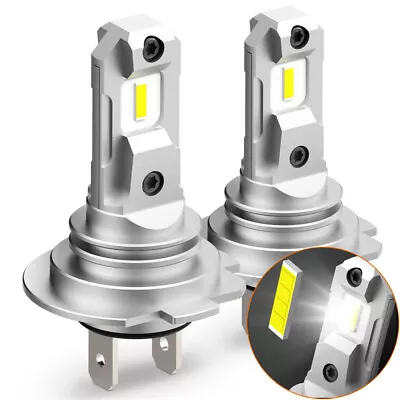 AUXITO 2X H7 LED Headlight Bulbs Conversion High/Low Beam 4000LM 6000K White 80W • $27.99