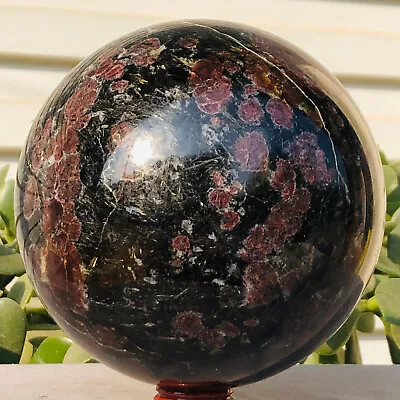 8.1lb Natural Fireworks Garnet Quartz Crystal Healing Ball Sphere Healing • $0.99