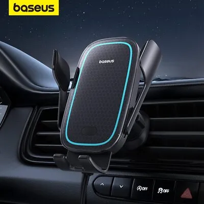 Baseus Car Phone Holder 15W Wireless Fast Car Charger Stand For IPhone Samsung • $31.44