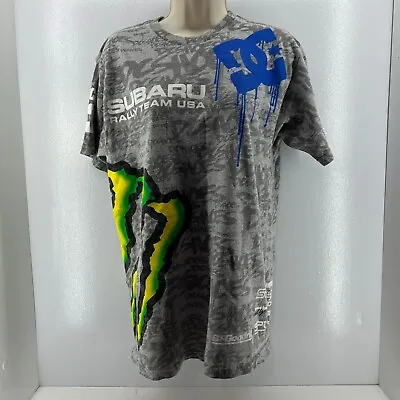 Ken Block #43 DC Subaru Rally Team Monster Energy T Shirt Size Medium • $99.98