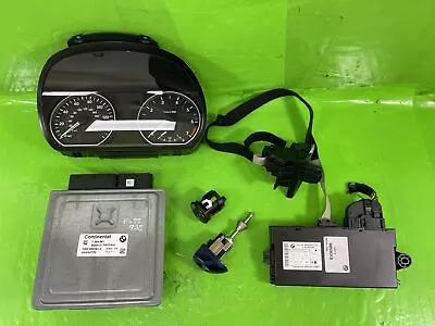 BMW 1 SERIES E87 LCI ECU KIT LOCK SET MODULE KEY 116i N43 2.0 PETROL AUTOMATIC • £118.99