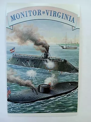 US 1994 Monitor & Virginia - Battle Ships POSTAL CARD MNH  Civil War • $1.99