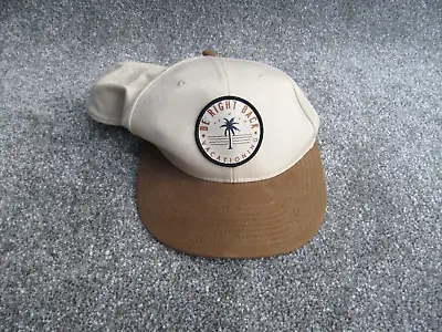H&M Hat Cap Mens Cream Brown Be Right Back Vacationing Snapback • £8.58
