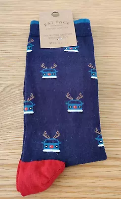 BNWT Mens Fat Face Reindeer Camper Socks Size 9.5-11 • £5.99