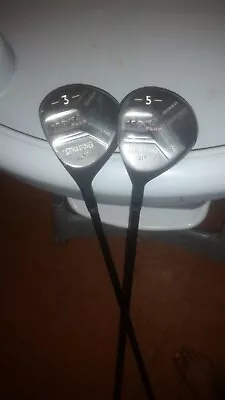 Spalding Heat Plus Oversize Graphite Shafts Titanium Left Handed 3&5 Woods • $20