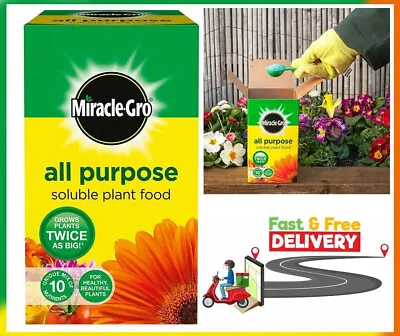 Miracle-Gro Feed All Purpose Soluble Plant Food 1kg Grow Plants Twice As Big! • £6.99